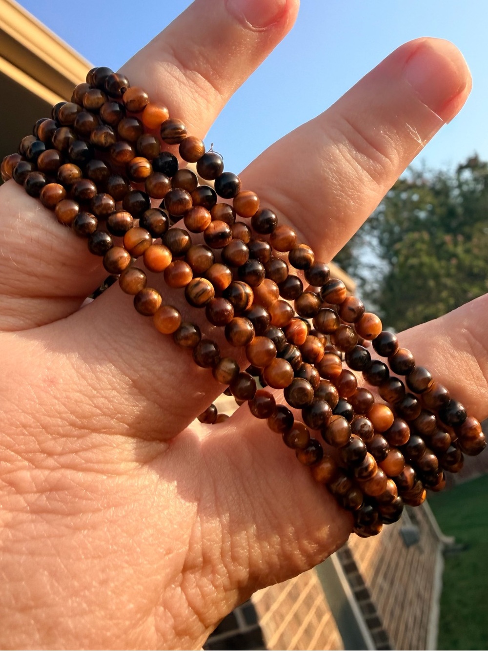 4mm Tiger’s Eye Stretch Bracelet (One)